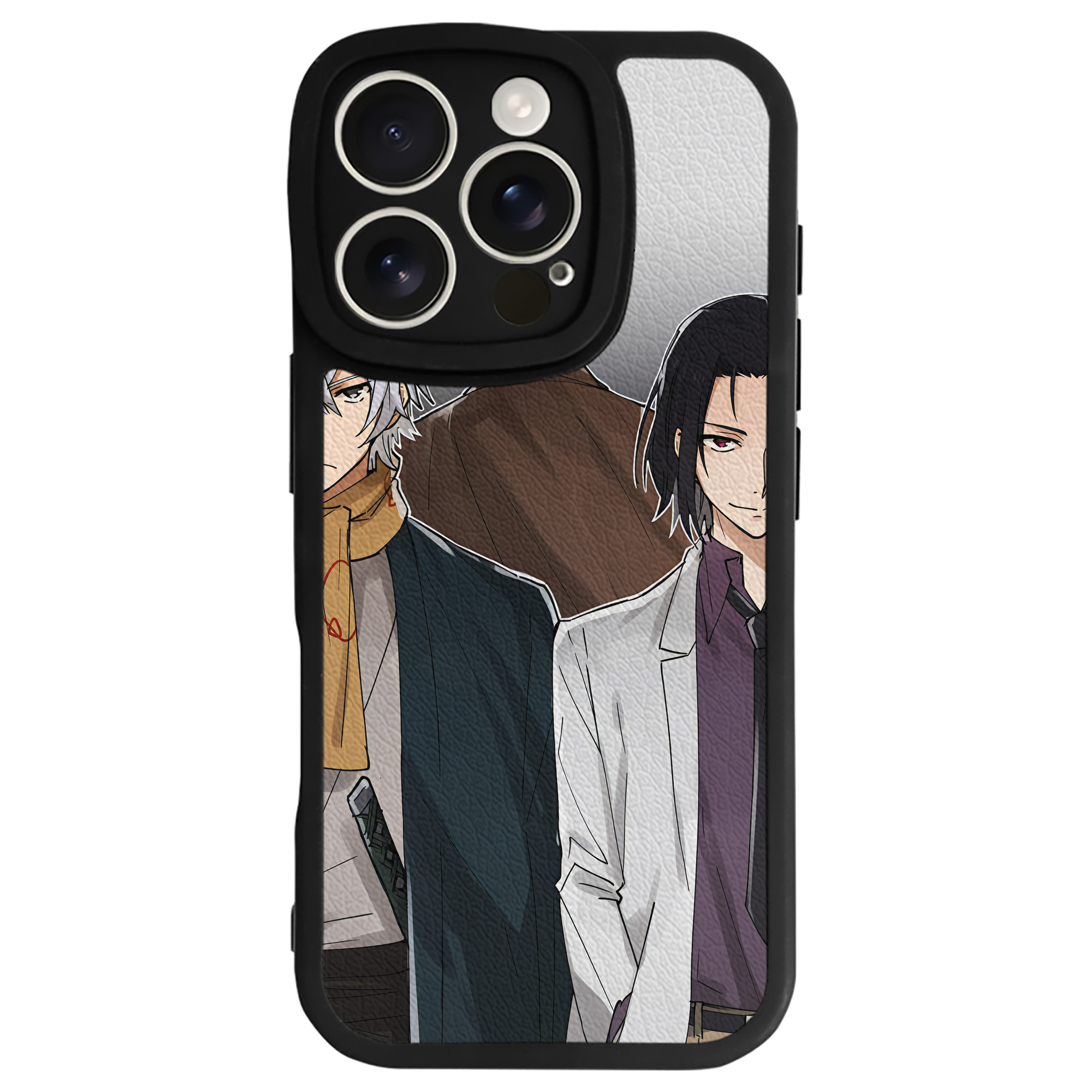 （画像用） 文豪ストレイドッグス Bungo Stray Dogs 【iPhone 16シリーズ対応】シリコンスマホケース（レザー調） 材質：シリコン